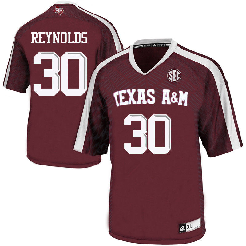 Men #30 Moses Reynolds Texas A&M Aggies College Football Jerseys-Maroon